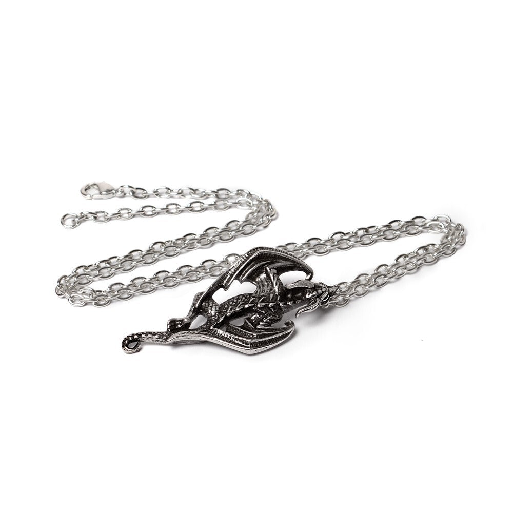 Alchemy Gothic Niflheim Lizard Dragon Rebirth Pendant P984