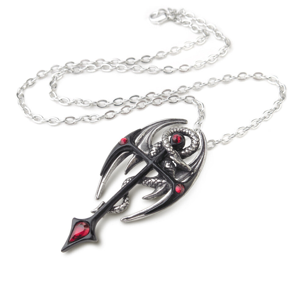 Alchemy Gothic Draconkreuz Pendant Dragon Cross P417