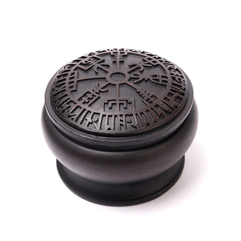 Alchemy Gothic Vegvisir Runes Trinket & Jewelry Box V102