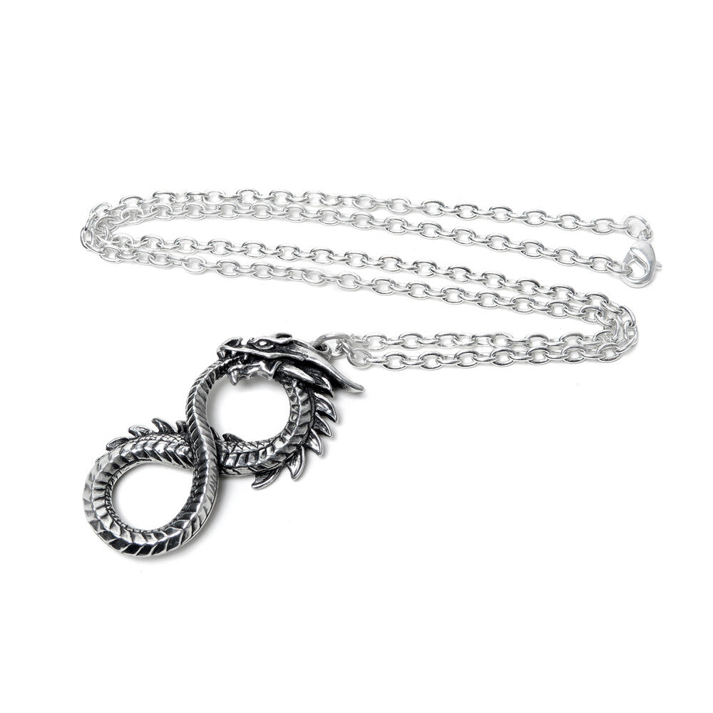 Alchemy Gothic Infinity Dragon Ouroboros Pendant P916