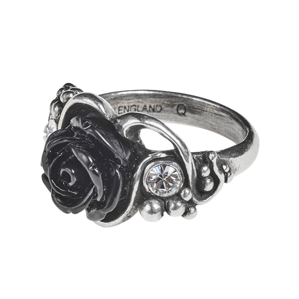 Alchemy Gothic Dionysus Bacchanal Black Rose Ring R223