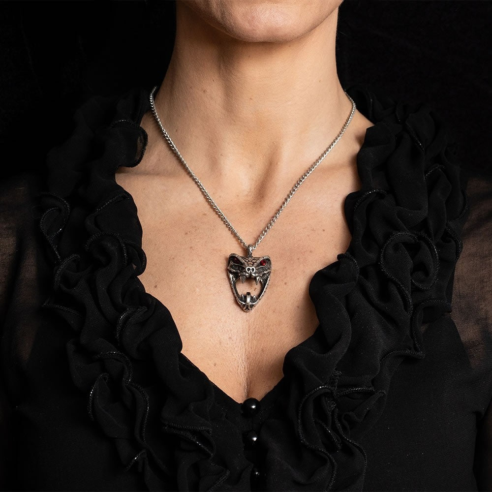 Alchemy Gothic Snake Bite Naeddre Necklace P1006