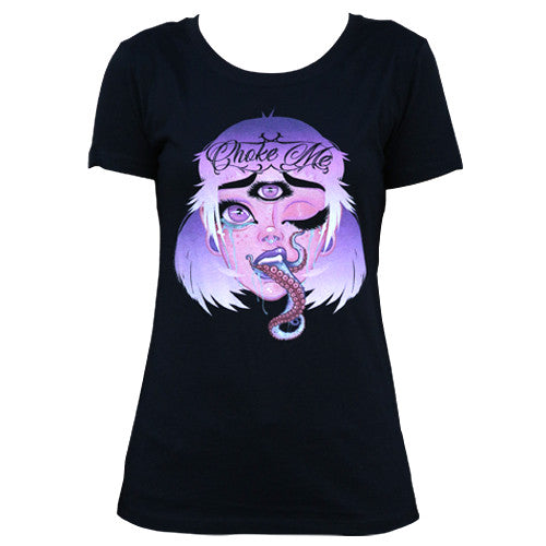 Lowbrow Art Choke Me Color Black Tee