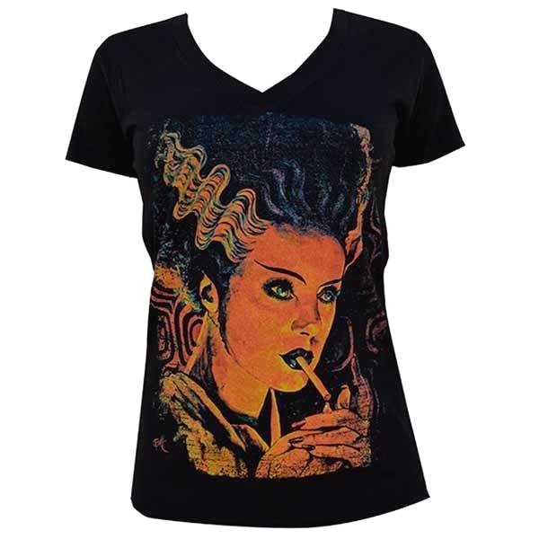 Lowbrow Art Monster Love Frankenbride Tee