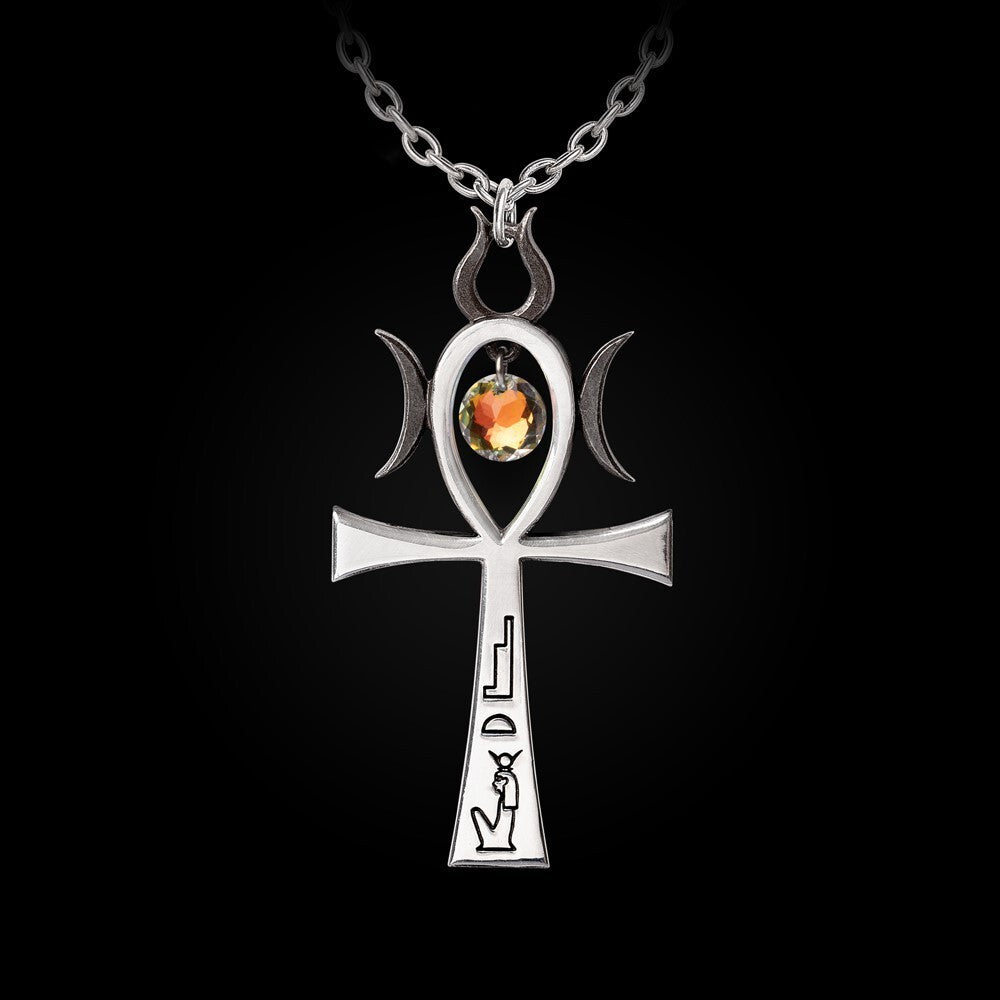 Alchemy Gothic Witch Ankh of Menouth Pendant P972