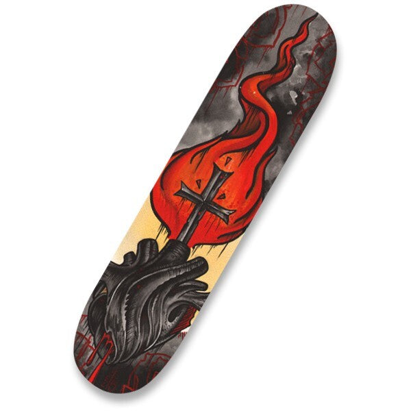 Black Market Art Black Heart Skateboard Skate Deck