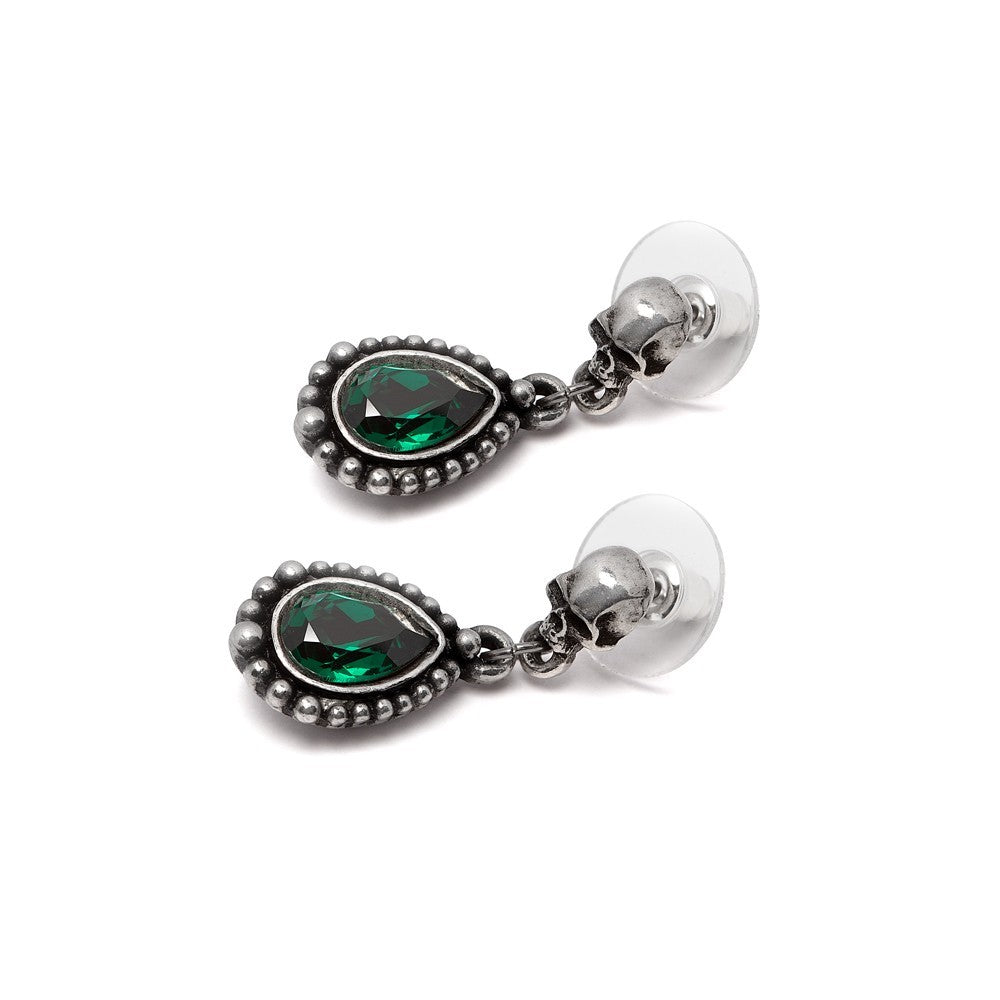 Alchemy Gothic Lost Jewels of Paris Skull Earrings E500