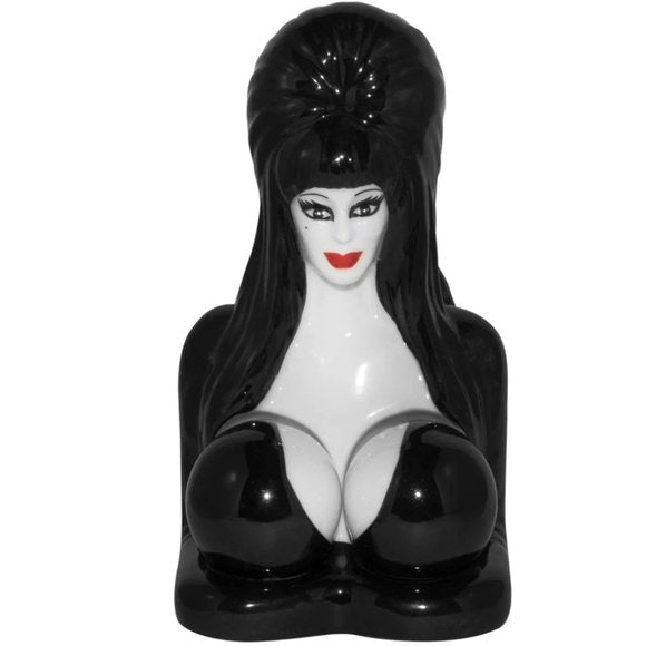 Kreepsville 666 Elvira Salt & Pepper Shaker Ceramic Boobies Set