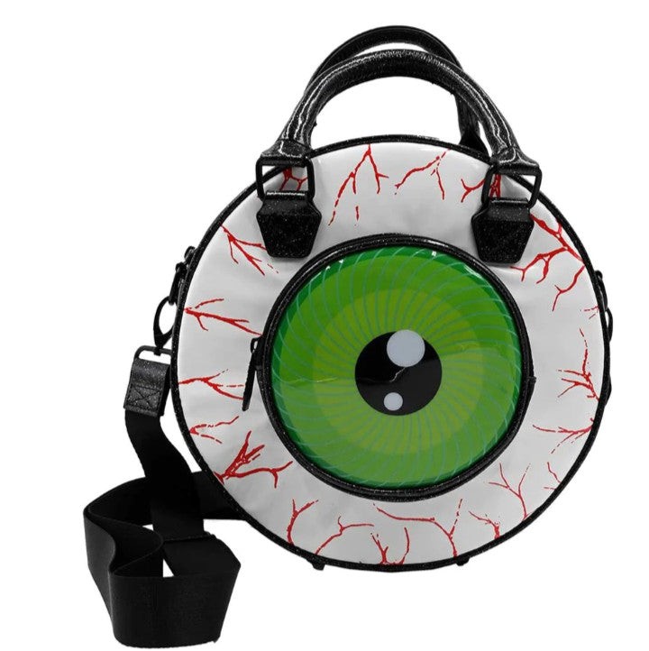 Kreepsville 666 Eyeball Glitter Backpack Purse