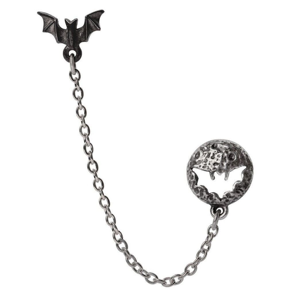 Alchemy Gothic Luna Roost Earring Double Piercing E482