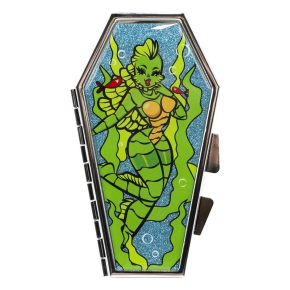 Kreepsville 666 Creature Girl Glitter Compact Mirror