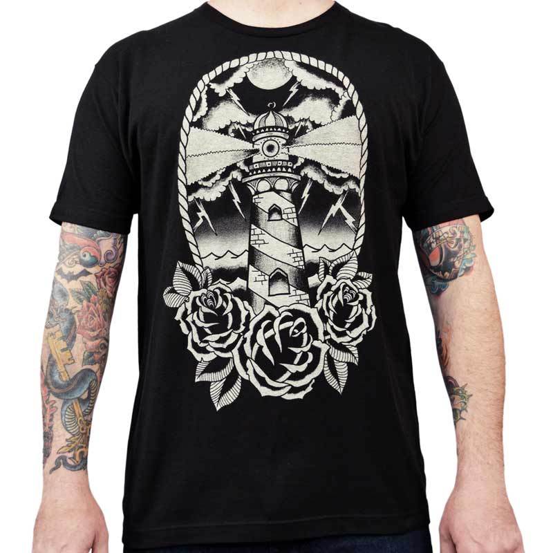 Black Market Art Light House Nautical Tee