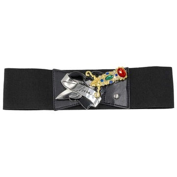 Kreepsville 666 Elvira Dagger Buckle Elastic Waist Belt
