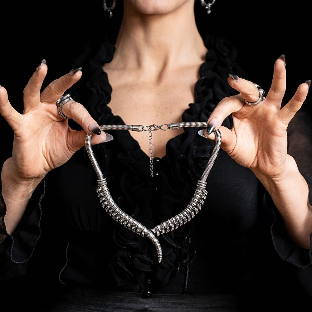 Alchemy Gothic Thoracic Spine Collar Necklace P1007