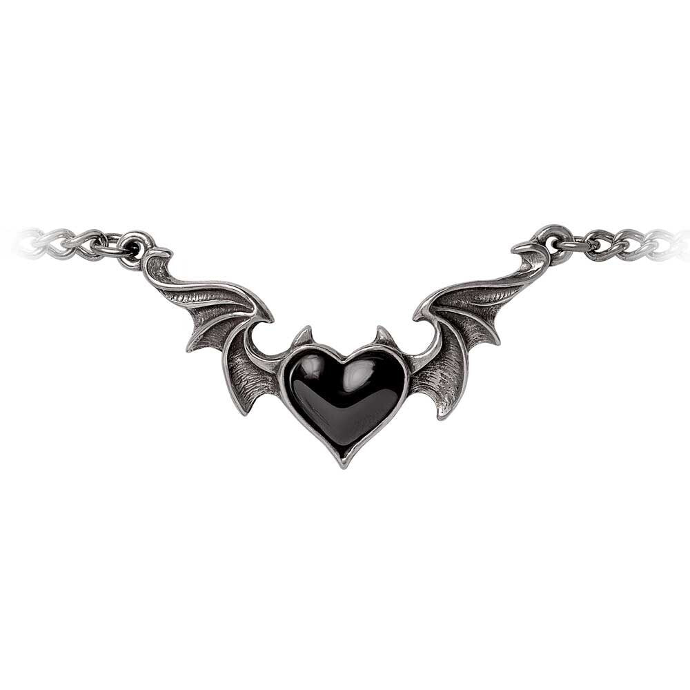 Alchemy Gothic Blacksoul Chain Bracelet Black Heart A141