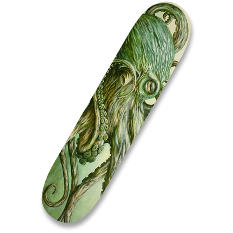 Black Market Art Octopus Green Skateboard Maple Skate Deck