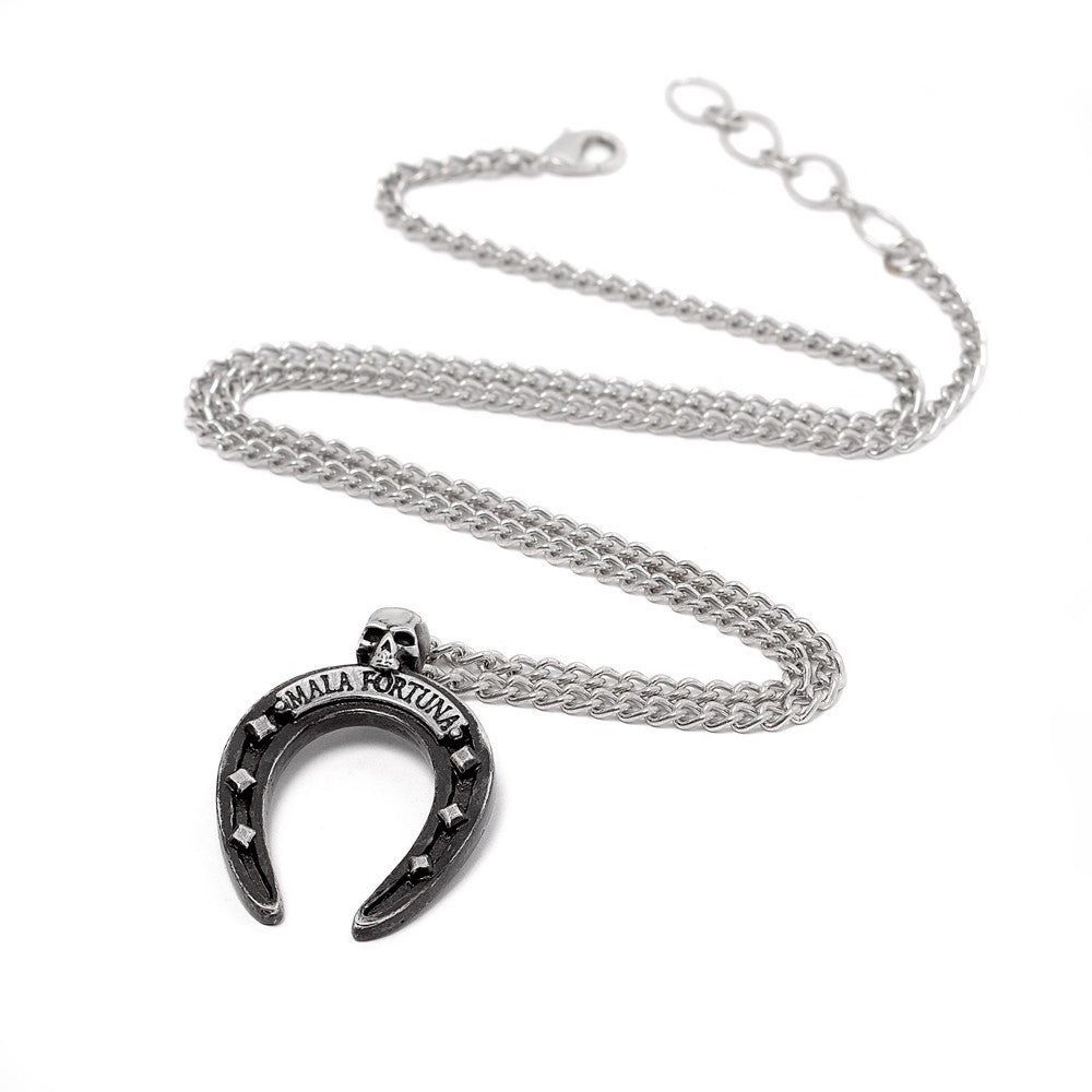 Alchemy Gothic Mala Fortuna Horseshoe Pendant P1015