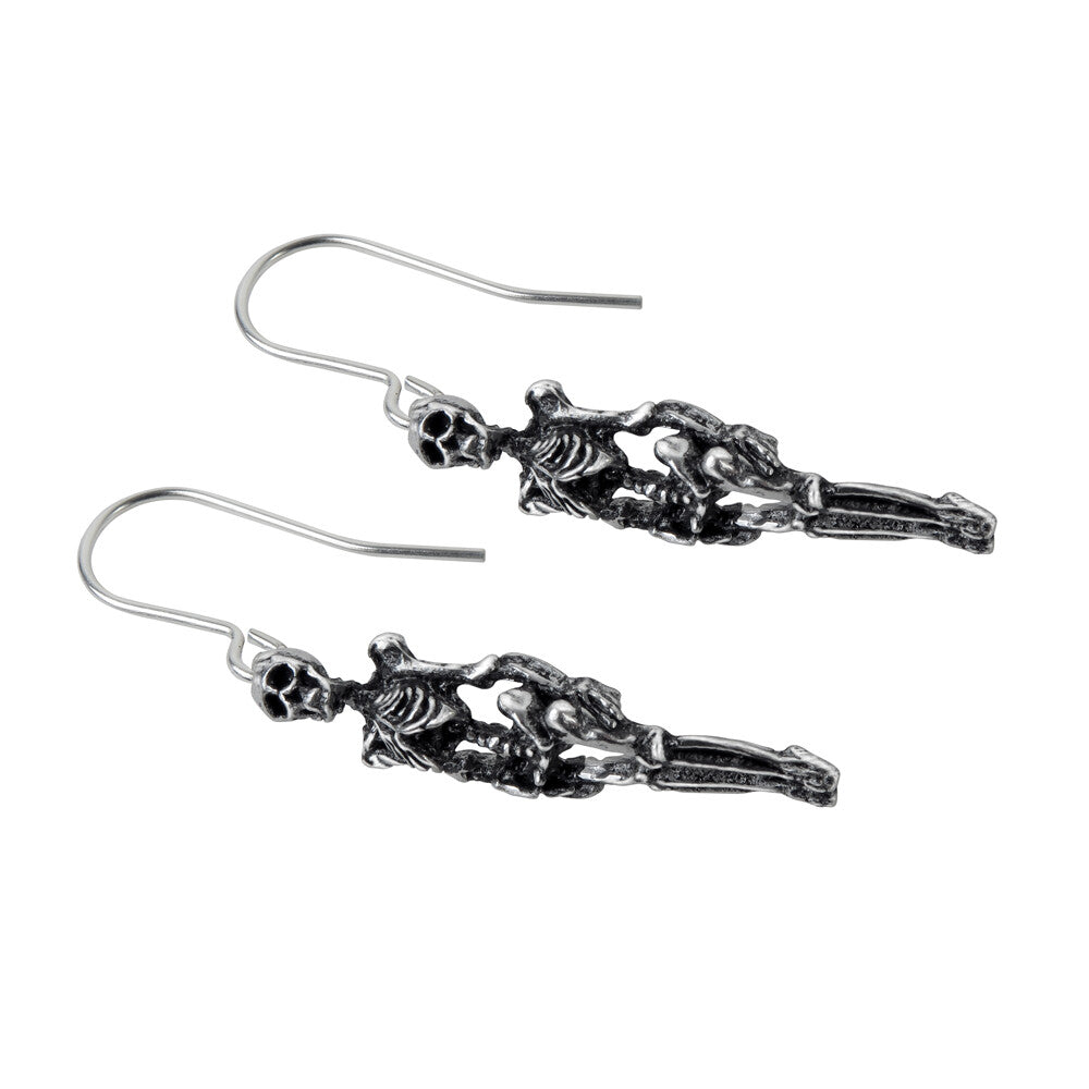 Alchemy Gothic Skeleton Dangling Earrings E9
