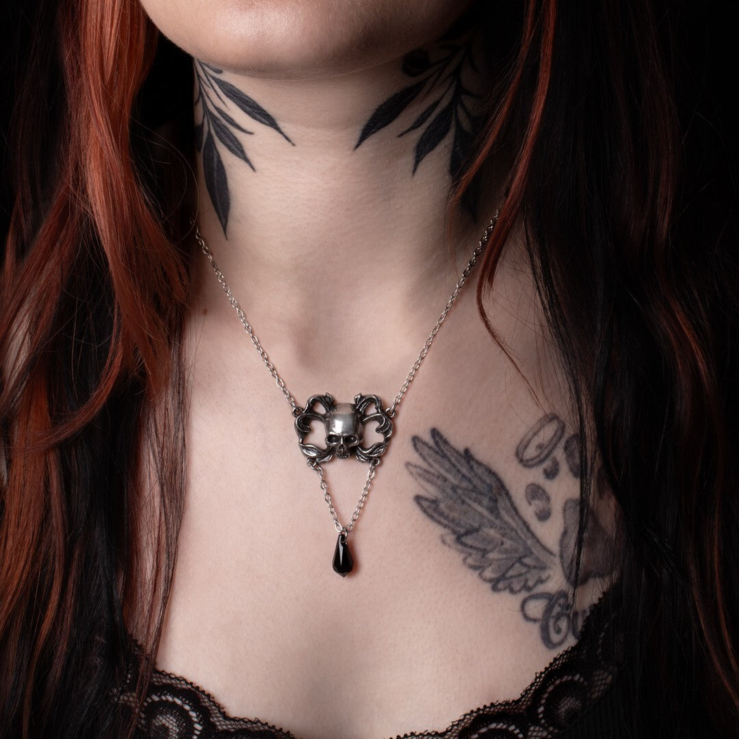 Alchemy Gothic Sweet Death Skull Pendant P989