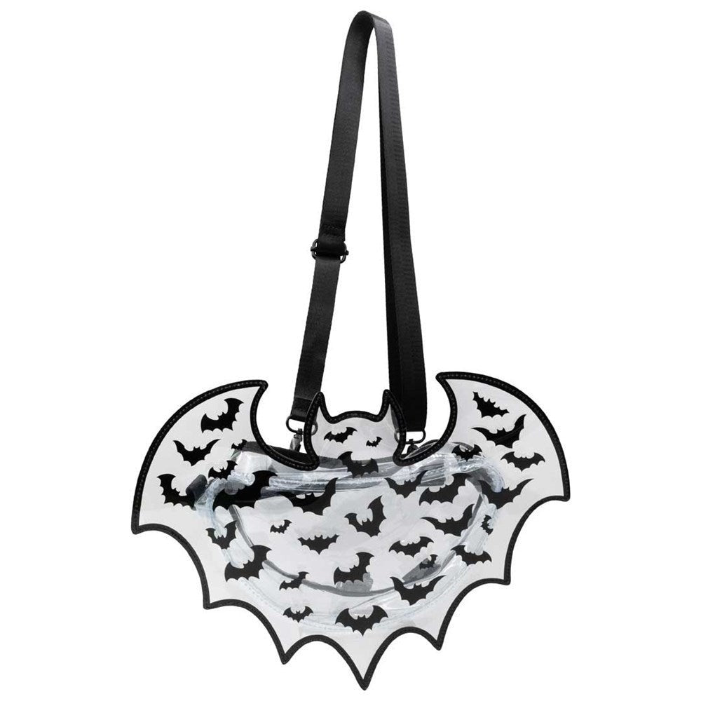 Kreepsville 666 Clear Vinyl Bat Backpack / Shoulder Bag Purse