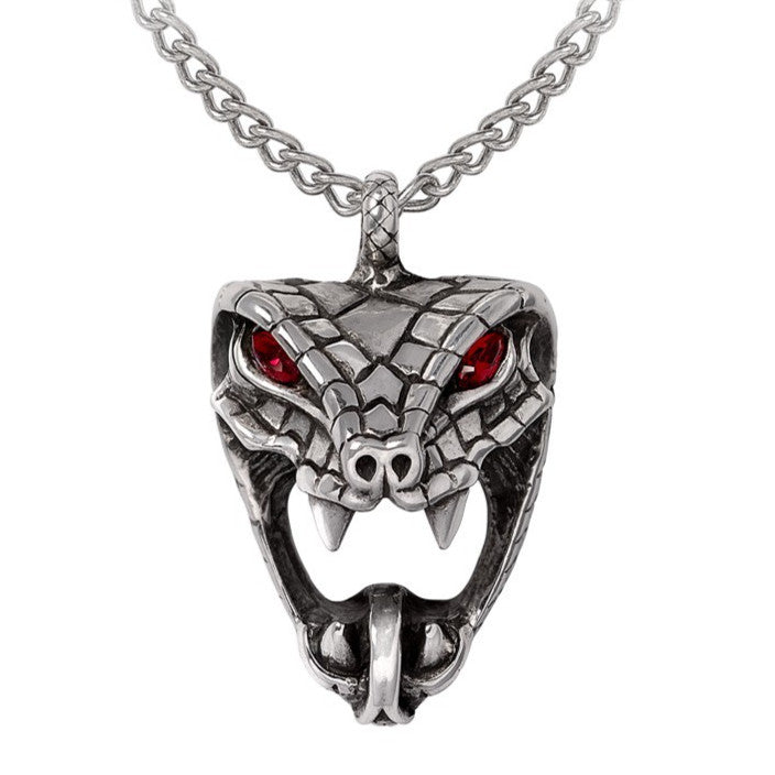 Alchemy Gothic Snake Bite Naeddre Necklace P1006
