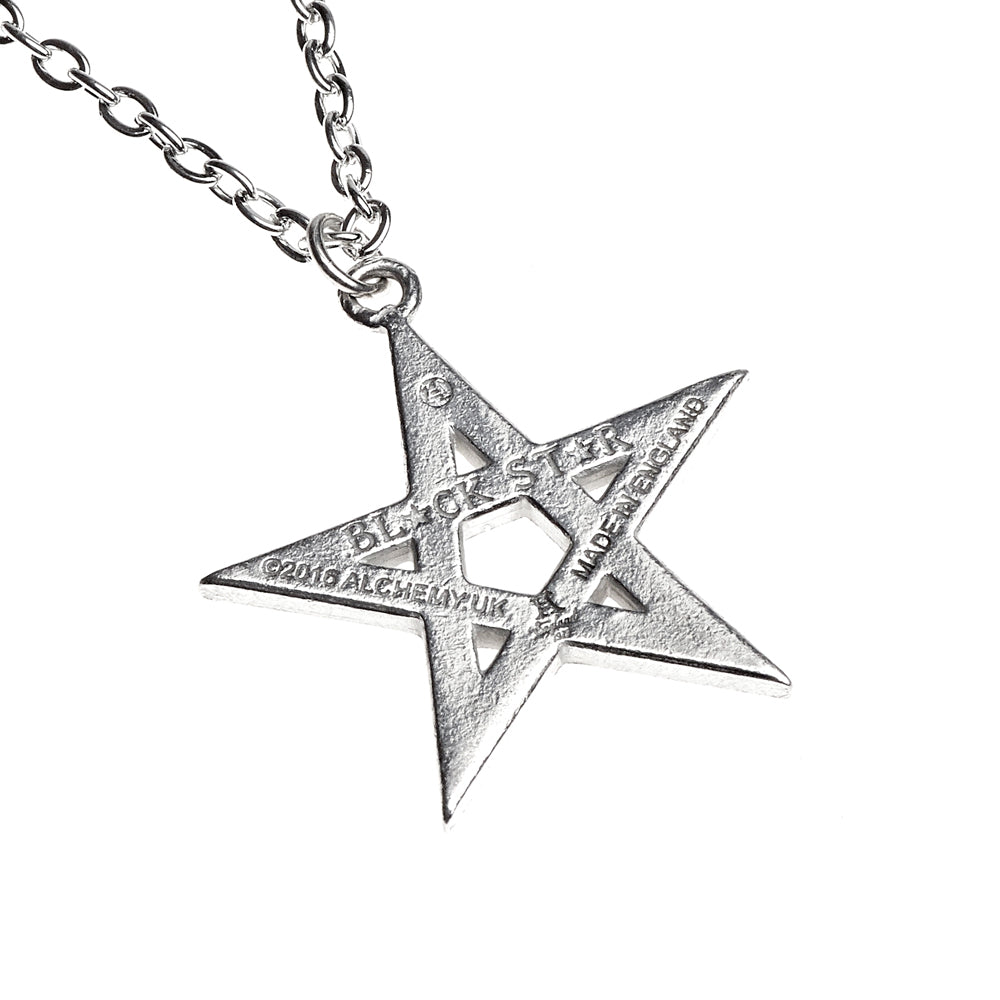 Alchemy Gothic Black Star Protective Wiccan Pentagram P775