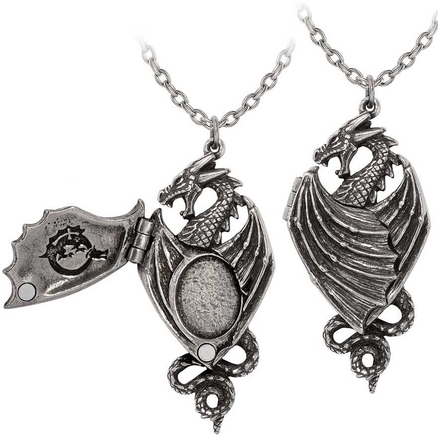 Alchemy Gothic Racla Dragonistii Dragon Photo Locket P1008