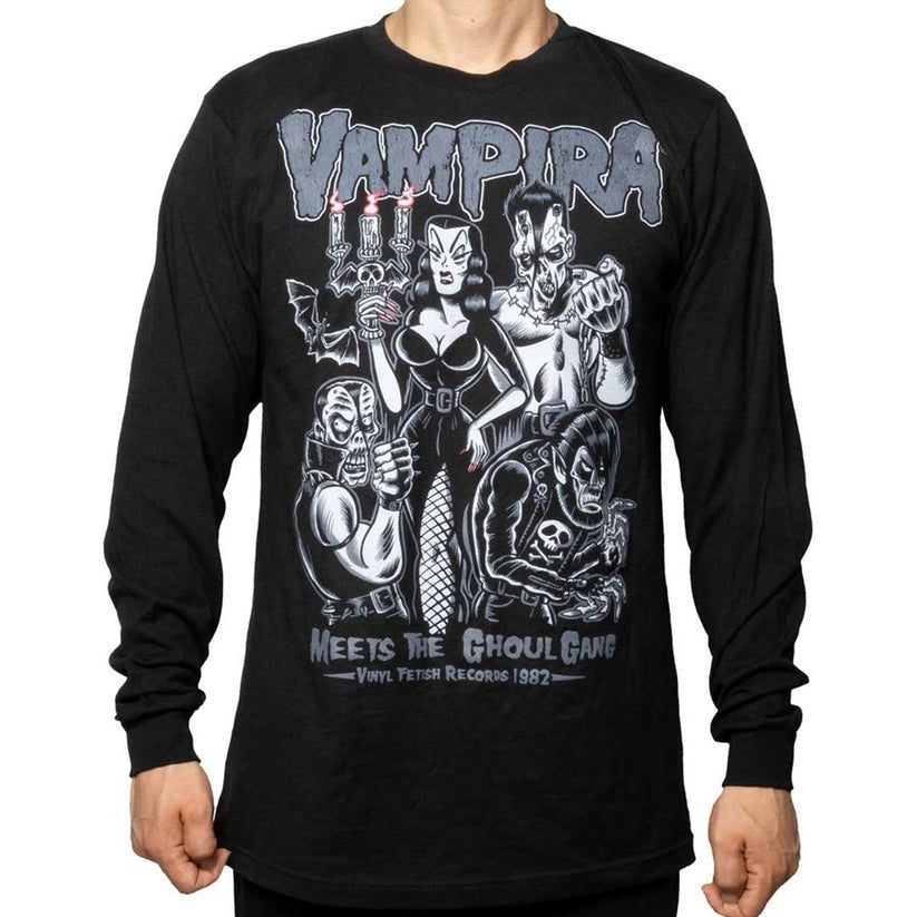 Kreepsville Vampira Meets Ghoul Gang LS Tee