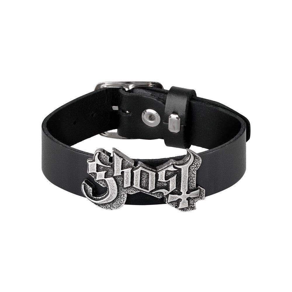 Alchemy Ghost Metal Band Leather Bracelet HRWL457