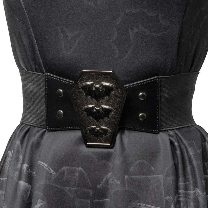Kreepsville 666 Coffin Bat Buckle Elastic Waist Belt