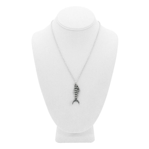 Controse Fish Bone SST Pendant on Chain