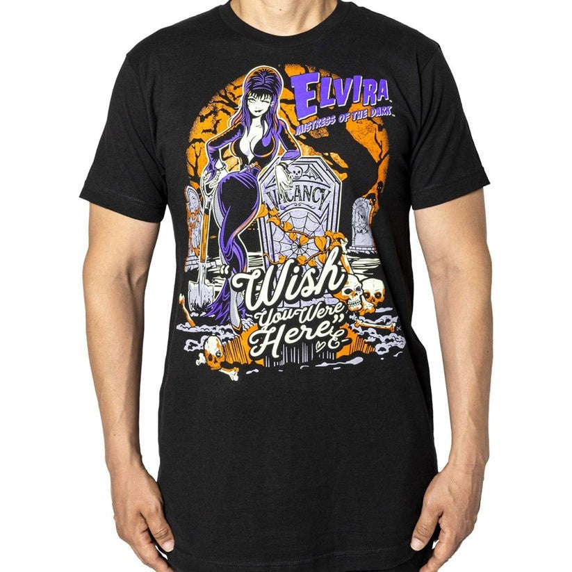 Kreepsville Elvira Wish You Were Here Tee GLOW IN DARK