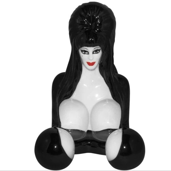 Kreepsville 666 Elvira Salt & Pepper Shaker Ceramic Boobies Set