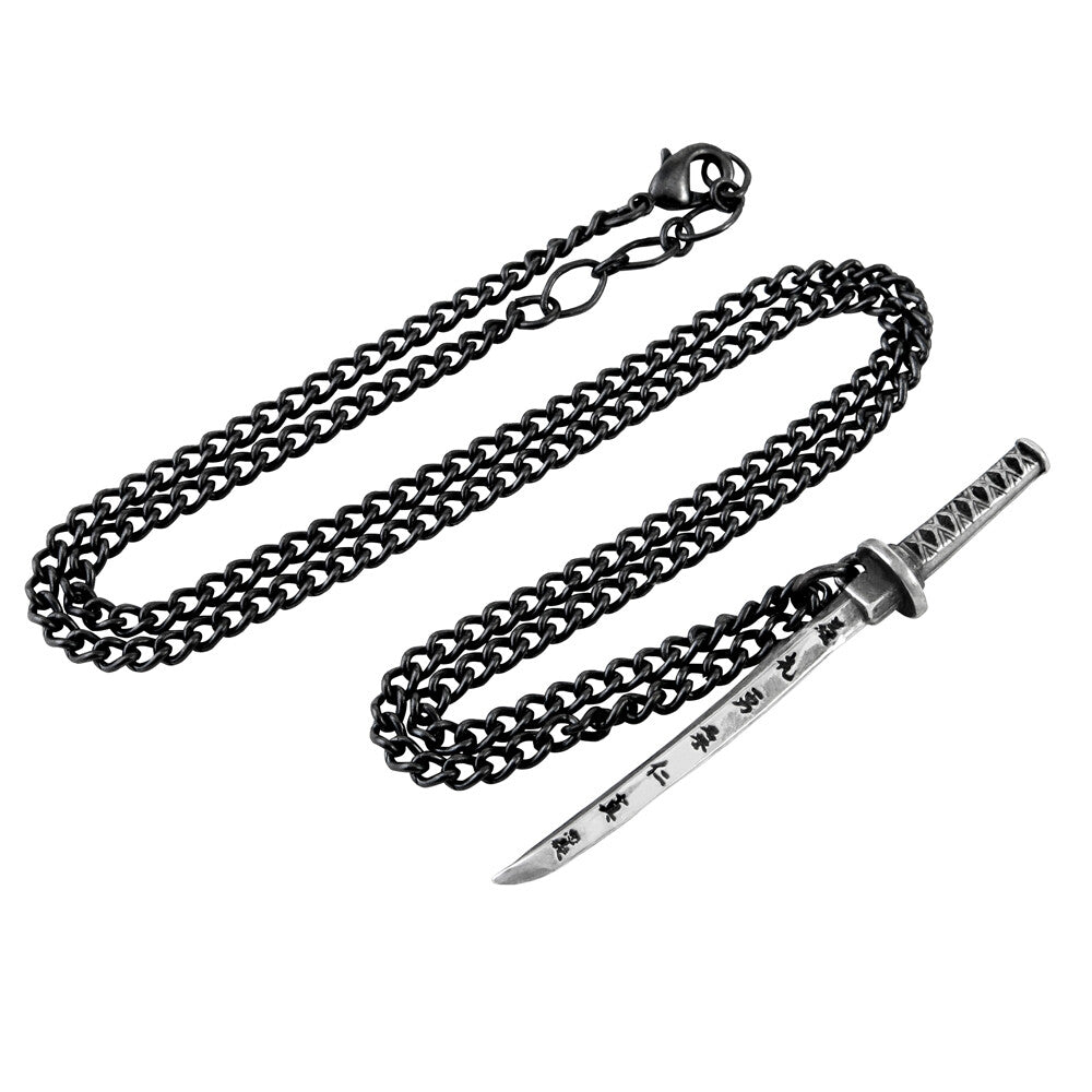 Alchemy Gothic Bushido Japanese Samurai Sword Pendant P730