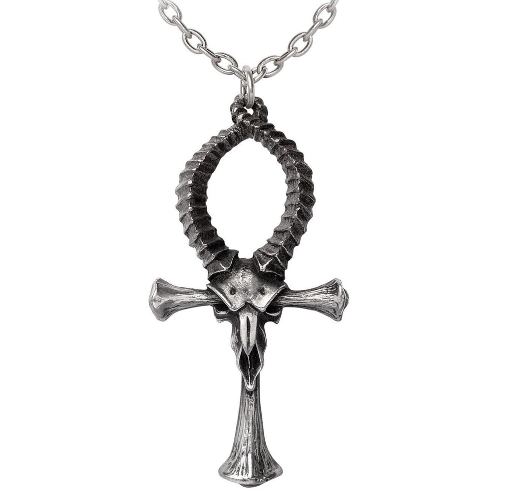 Alchemy Gothic Ankh of Ammon Pendant P973