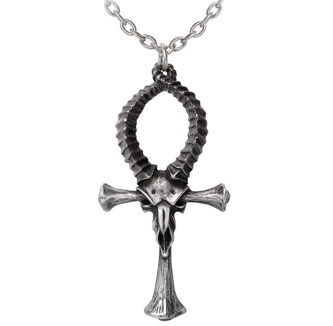 Alchemy Gothic Ankh of Ammon Pendant P973