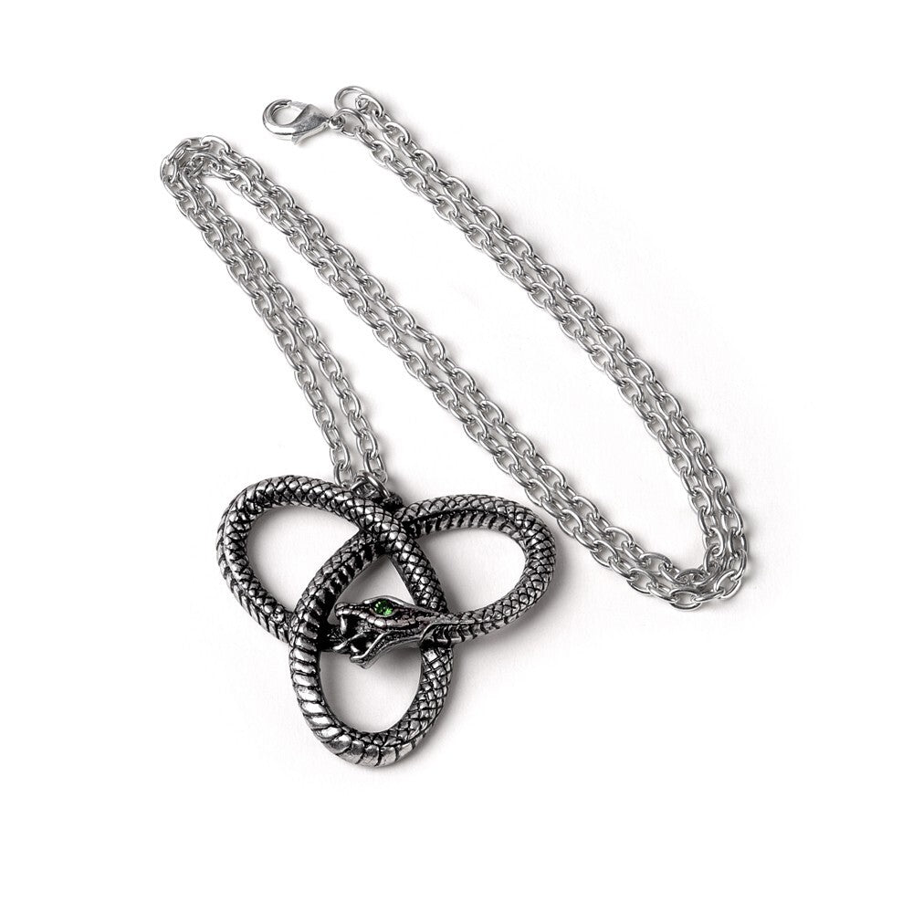 Alchemy Gothic Eve's Triquetra Serpent Pendant P929