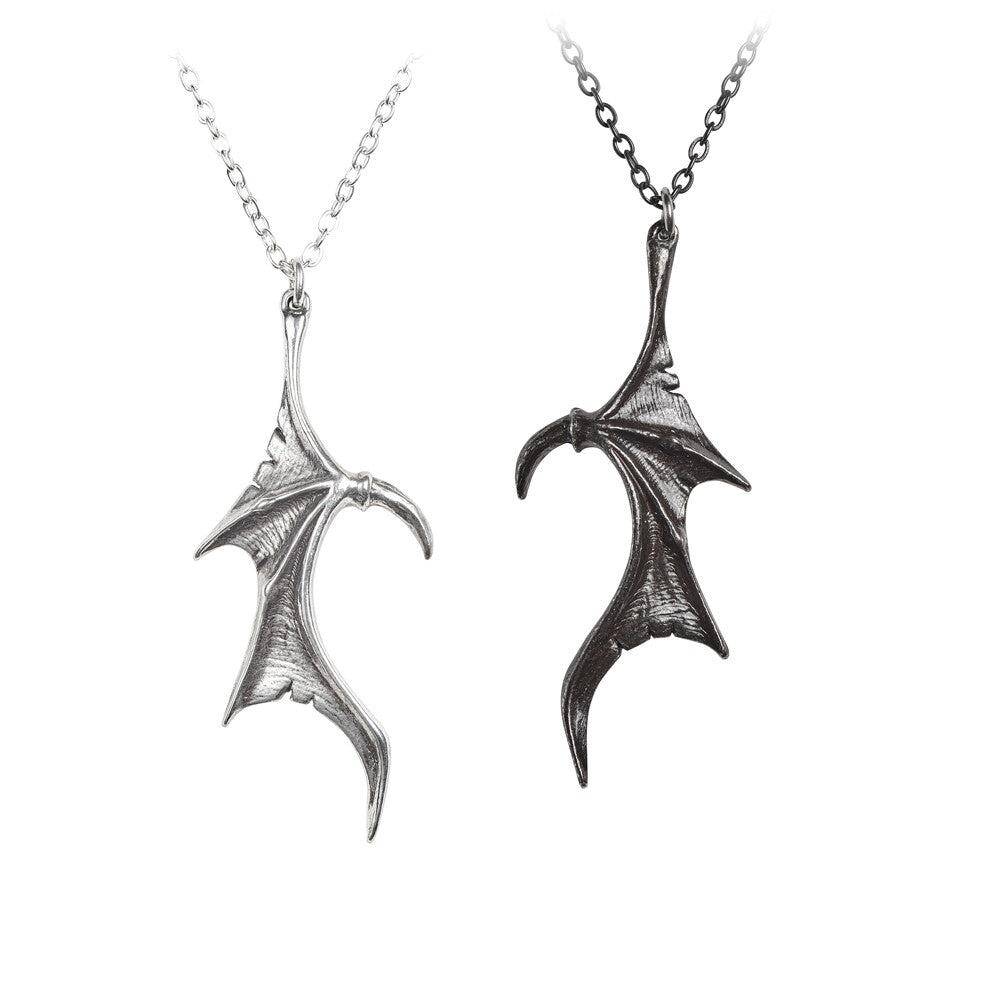Alchemy Gothic Darkling Heart Pendant 2 in 1 Necklaces P851