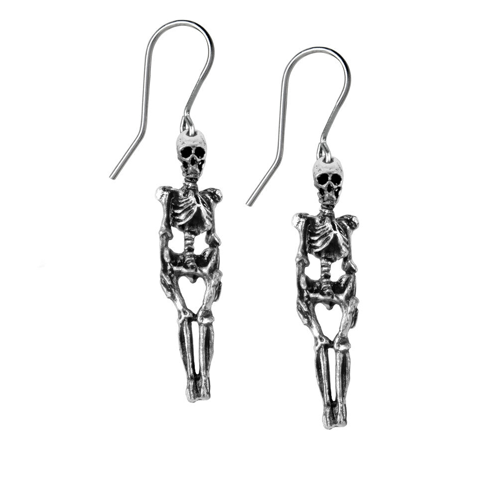 Alchemy Gothic Skeleton Dangling Earrings E9
