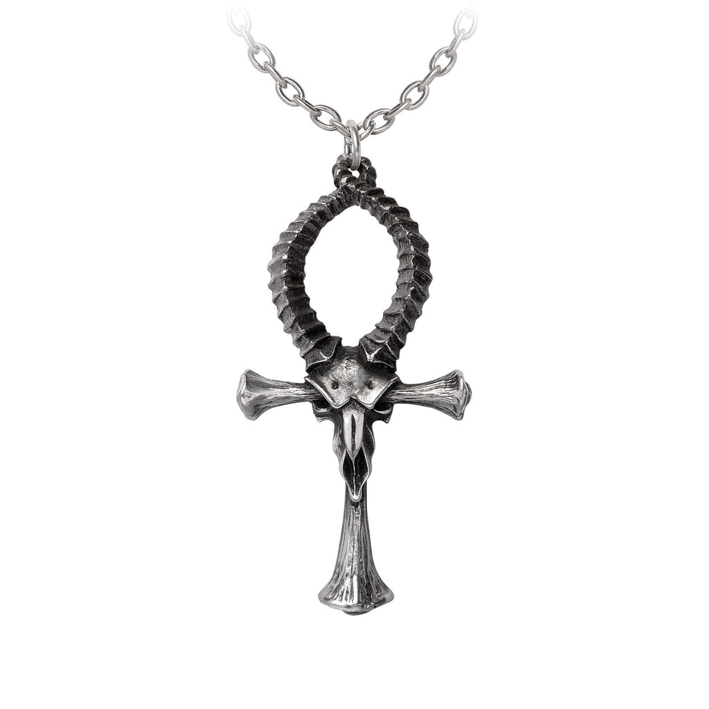 Alchemy Gothic Ankh of Ammon Pendant P973