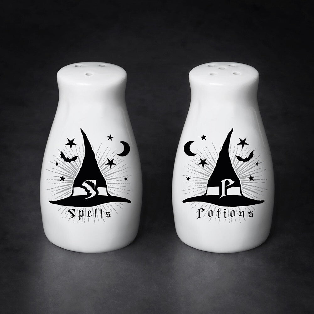Alchemy Gothic Spells & Potions Salt Pepper Shakers MRSP5