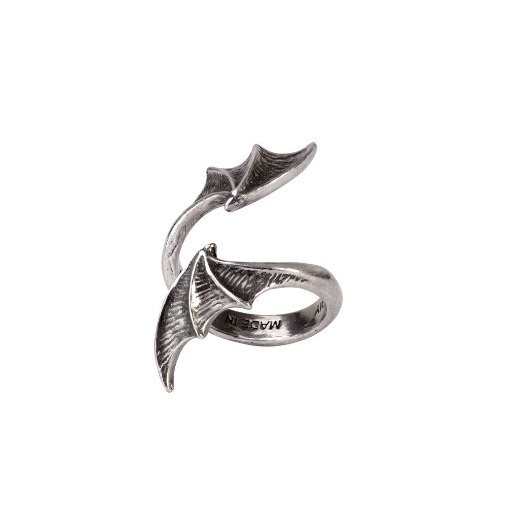 Alchemy Gothic A Night with Goethe Bat Wrap Ring R244