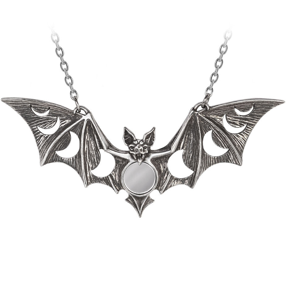 Alchemy Gothic Lunaeca Bat Necklace P922