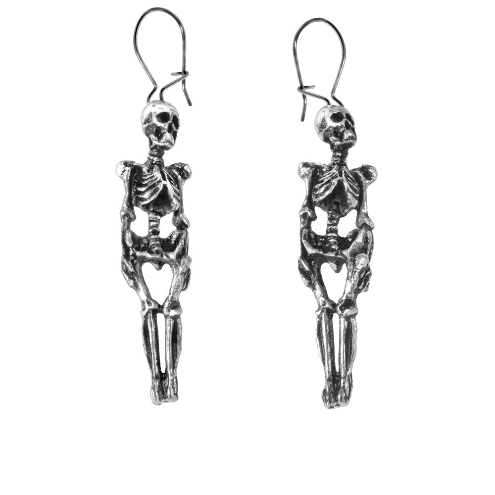 Alchemy Gothic Skeleton Dangling Earrings E9