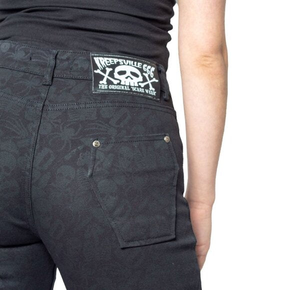 Kreepsville 666 Men's Halloween Icons Stretch Jeans