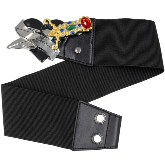 Kreepsville 666 Elvira Dagger Buckle Elastic Waist Belt