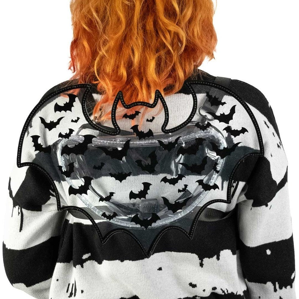 Kreepsville 666 Clear Vinyl Bat Backpack / Shoulder Bag Purse