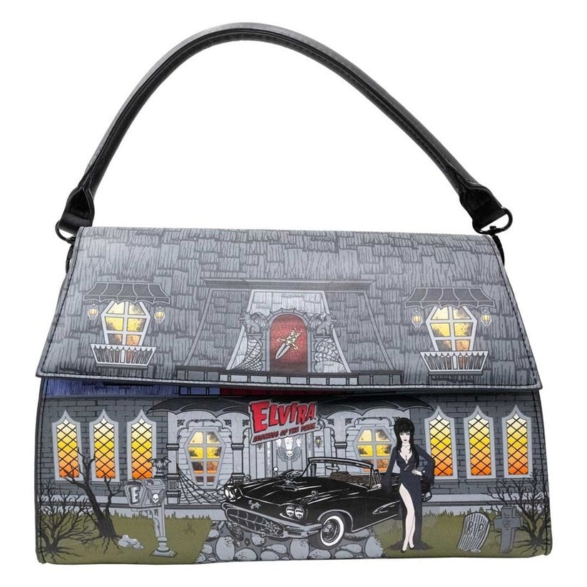 Kreepsville 666 Elvira Haunted House Doctor's Bag Vegan Purse Handle Strap