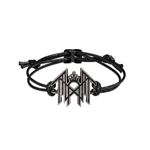 Alchemy Gothic Sleep Token Metal Band Black Cord Bracelet HRWL466