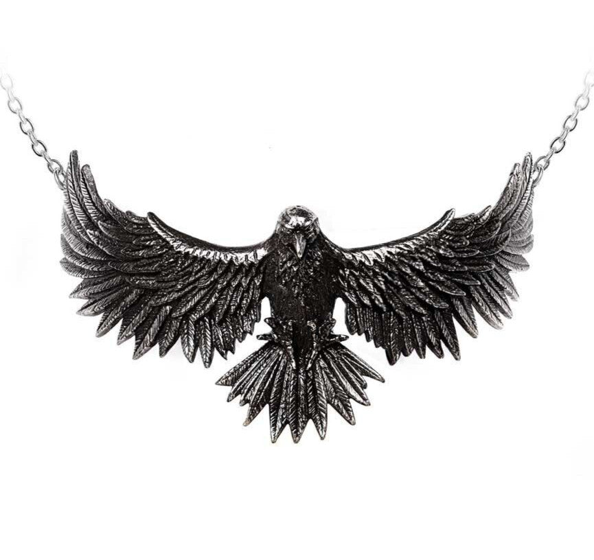 Alchemy Gothic Curse of Coronis Choker Black Raven P956